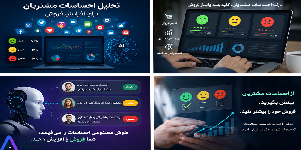 تحلیل احساسات مشتریان برای افزایش فروش؛ چگونه AI از نظرات مشتریان به فرصت فروش می‌رسد؟